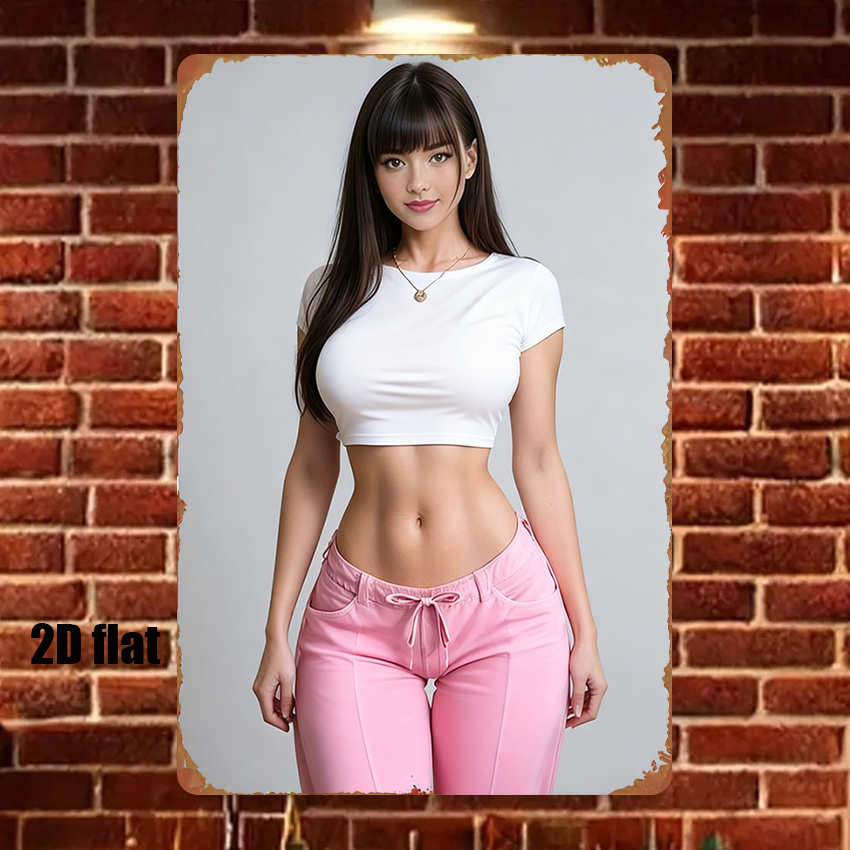 HD Metal Tin Sign Vintage 2D F - Asian Street Fashion Girls 리뷰 및 가격
