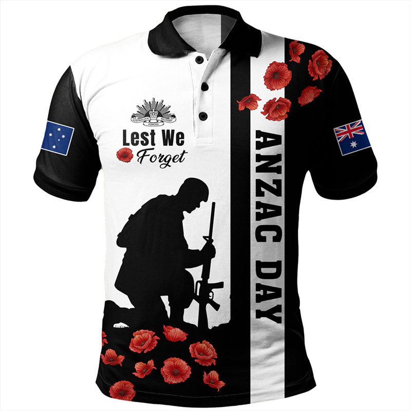 Lest We Forget Anzac Day Polo  - Street Fashion Men 2025 리뷰 및 가격