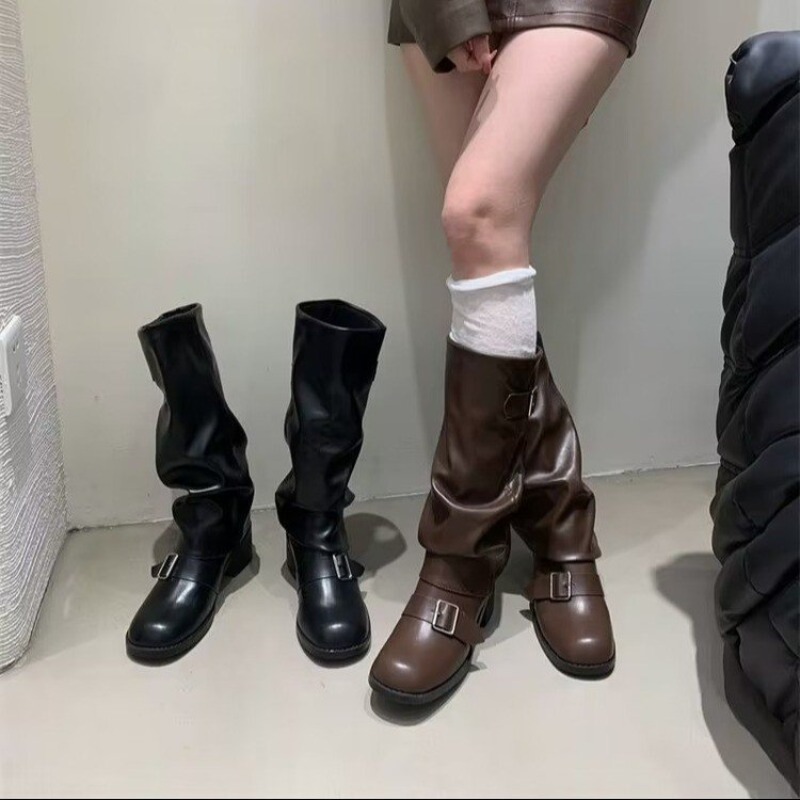 2025Woman Boots Knee High Plat - Street Fashion Trends 2025 리뷰 및 가격