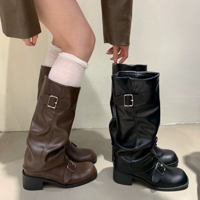 2025Woman Boots Knee High Plat - Street Fashion Trends 2025 리뷰 및 가격