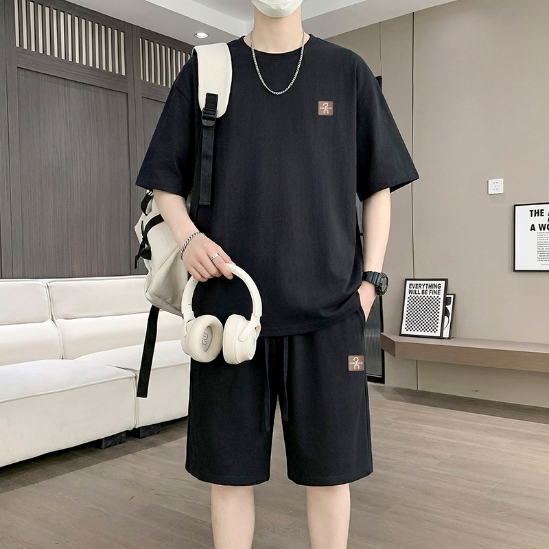 【T-Shirt + 5-Point Shorts】Men' - Street Fashion China 리뷰 및 가격