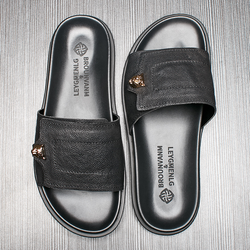 2025 New Genuine Leather Slipp - Street Fashion Men 2025 리뷰 및 가격