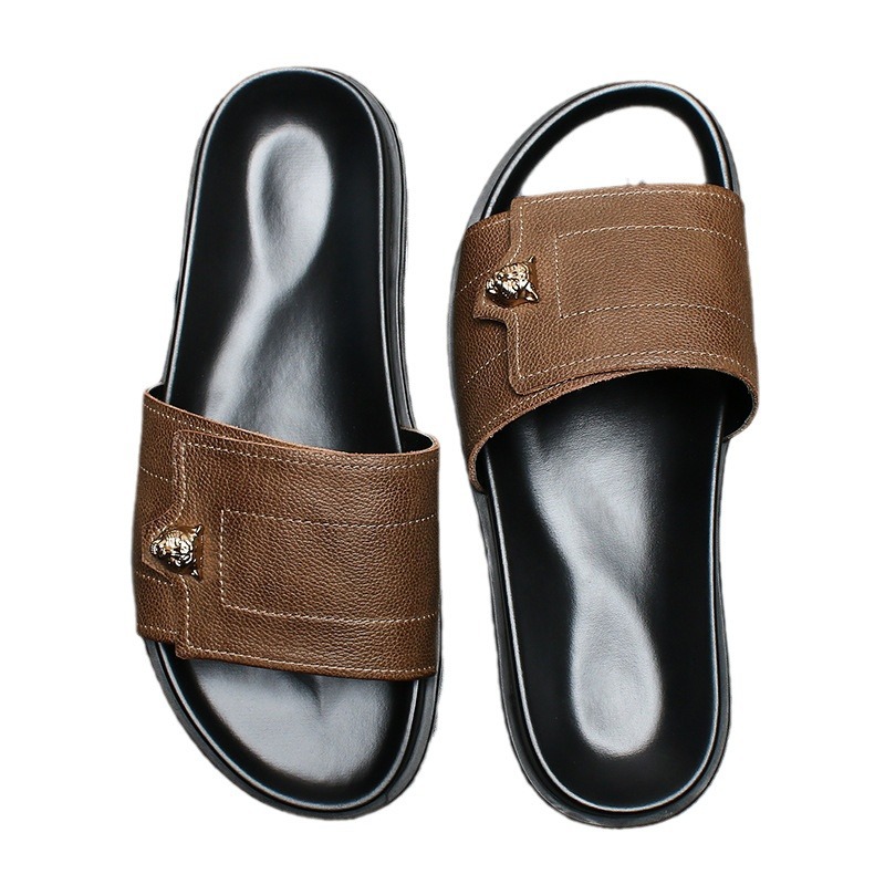 2025 New Genuine Leather Slipp - Street Fashion Men 2025 리뷰 및 가격