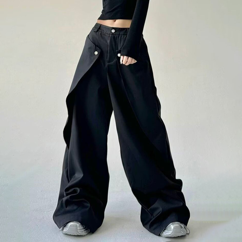 Mens Trousers Stitching Double - Street Fashion Men 2025 리뷰 및 가격