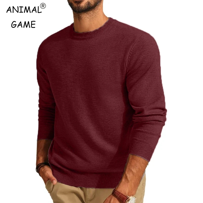 Men's Long Sleeve Sweaters Cre - Street Fashion Game 리뷰 및 가격