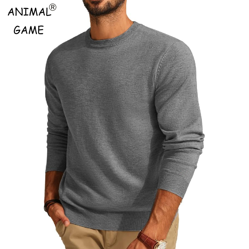 Men's Long Sleeve Sweaters Cre - Street Fashion Game 리뷰 및 가격