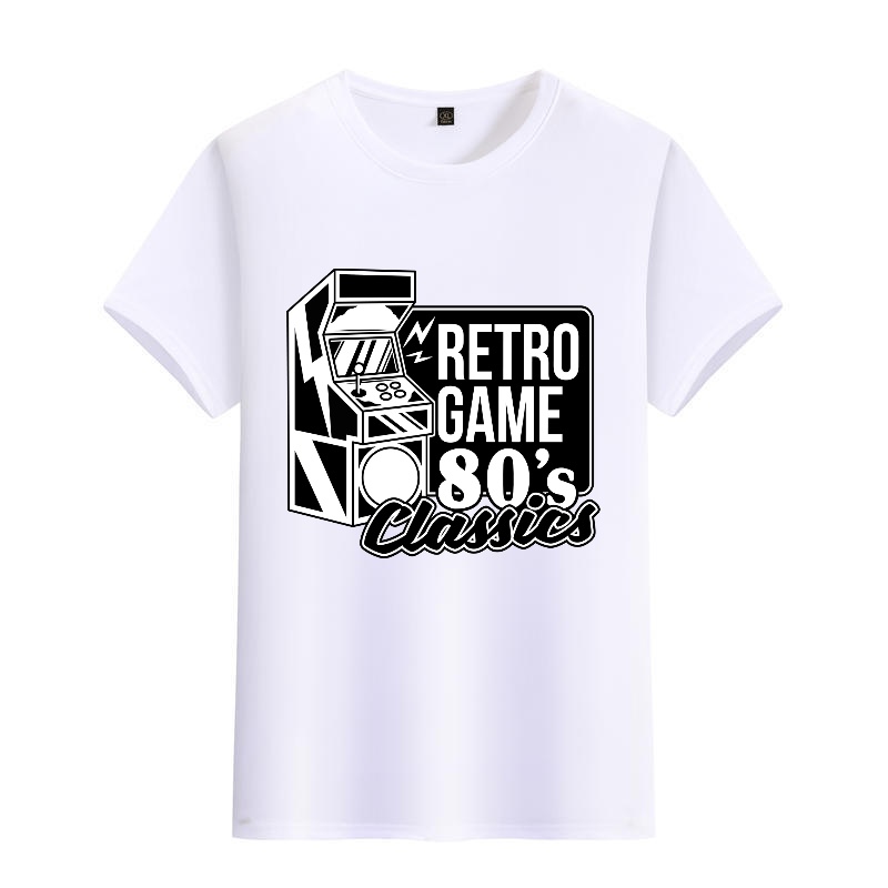 Men's Black Round-Neck Short-S - Street Fashion Game 리뷰 및 가격