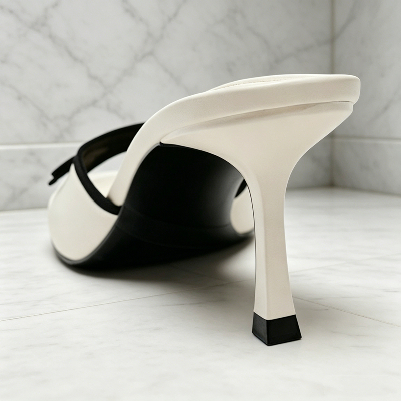 Fashion Bow Detail Heeled Sand - Street Fashion Lady 리뷰 및 가격